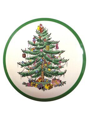 trinket box Spode Christmas Tree Dish Decorative Holiday Bowl Porcelain